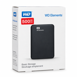 هارد اکسترنال وسترن دیجیتال مدل Elements ظرفیت 500 گیگابایت (استوک)