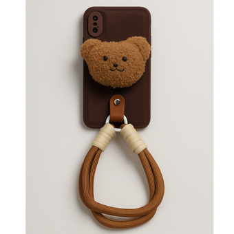 قاب آیفون ایکس 10 (Iphon x) عروسک خرس تدی آویز دار فانتزی