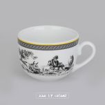 سرویس چینی 102 پارچه غذا خوری چینی زرین ایران سری ایتالیا اف مدل ویلیج درجه یک