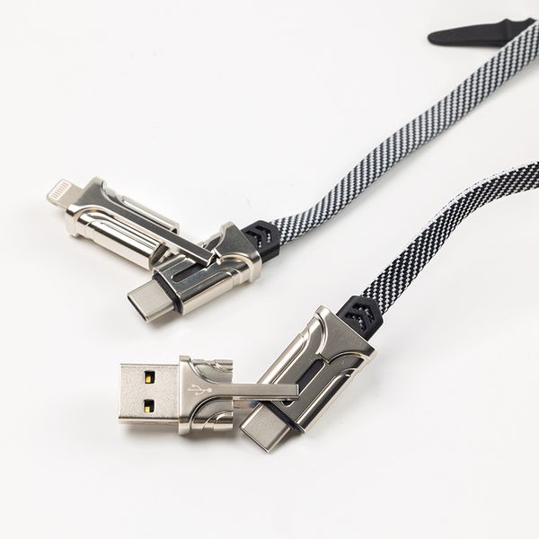 کابل تبدیل USB به لایتنینگ/ USB-C هیسکا مدل LX-30 طول 1 متر