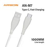 کابل تبدیل USB به USB-C آرسون مدل AN-M7 طول 1 متر