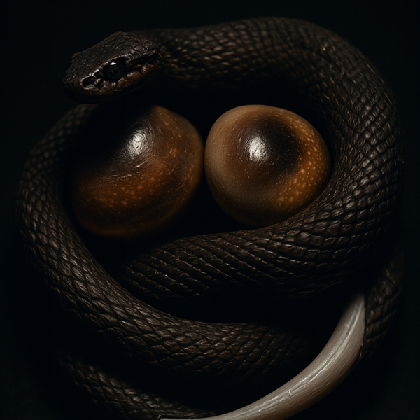 مهره مار (مامبای سیاه آفریقایی) و (پایتون مصری)