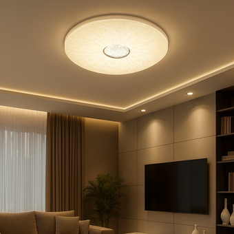 لوستر سقفی مدرن 4 حالته 120 وات ریموت دار مدل 8005