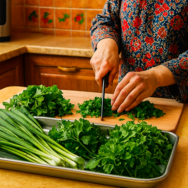 قورمه سبزی خام خرد شده - 500 گرم