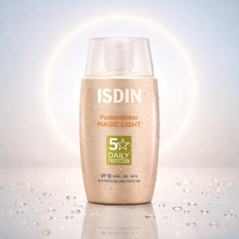 ضد آفتاب رنگی ایزدین فیوژن واتر +SPF50  ISDIN Fusion Water Color