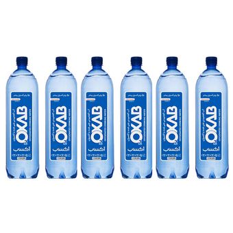 آب آشامیدنی غنی شده با اکسیژن اکساب - 1500 میلی لیتر بسته 6 عددی
