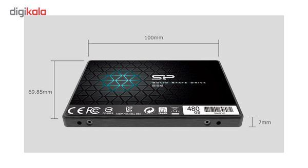 اس اس دی اینترنال SATA3.0 سیلیکون پاور مدل Slim S55 ظرفیت 240 گیگابایت (گارانتی 36 ماهه داده پرداز رایانه متین)