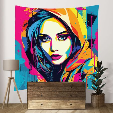 پوستر پارچه ای فیانی طرح بکدراپ PAINT کد F25