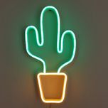 چراغ نئونی رومیزی و دیواری طرح کاکتوس