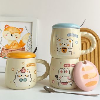 ماگ سرامیکی فانتزی دسته طنابی - عروسکی