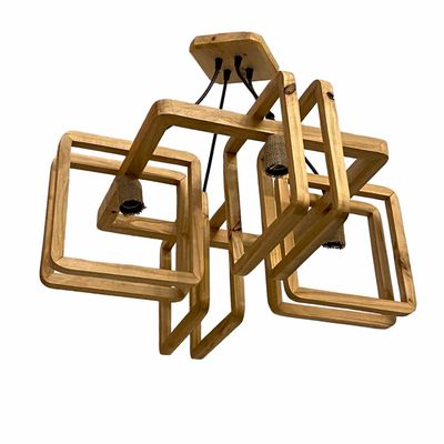 لوستر چهارشعله مدل چوبی کد 0162