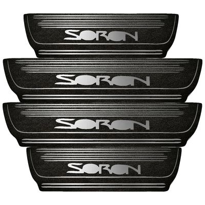 برچسب پارکابی خودرو مهدیار طرح چرم کد pka1026 مناسب برای سورن بسته 4 عددی*240