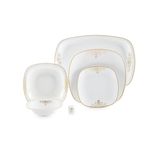 سرویس غذاخوری 98 پارچه چینی زرین ایران سری کواترو مدل مونت کارلو درجه یک