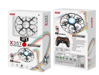 کوادکوپتر Syma X35T با چراغ LED، هدلس مود و حرکات نمایشی | کوچک، سبک