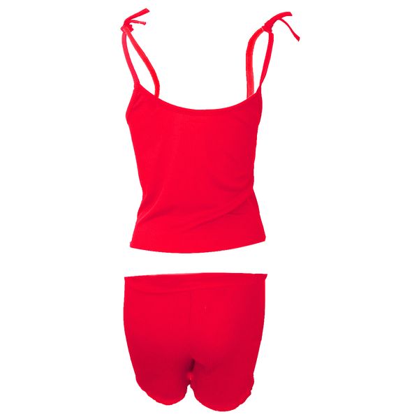 ست تاپ و شلوارک زنانه مدل SIMPLE فانریپ کد tm-2458 