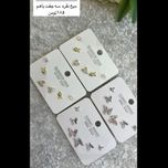 گوشواره 6تایی میخ نقره