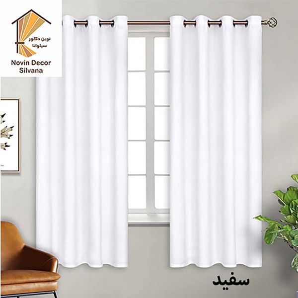 پرده نوین دکور سیلوانا مدل کتان 23 سایز 230 × 140 سانتی متر