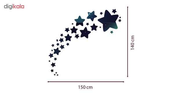 استیکر دیواری صالسو آرت طرح star s1 hk