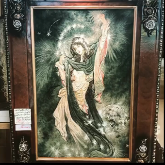 تابلوفرش مینیاتور تبریز ستاره صبحگاهی