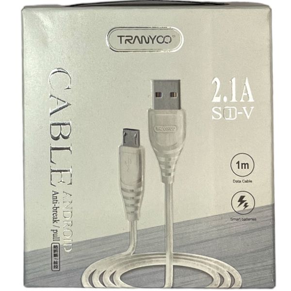 کابل تبدیل USB به microUSB ترانیو مدل S1-V 2023 طول 1 متر