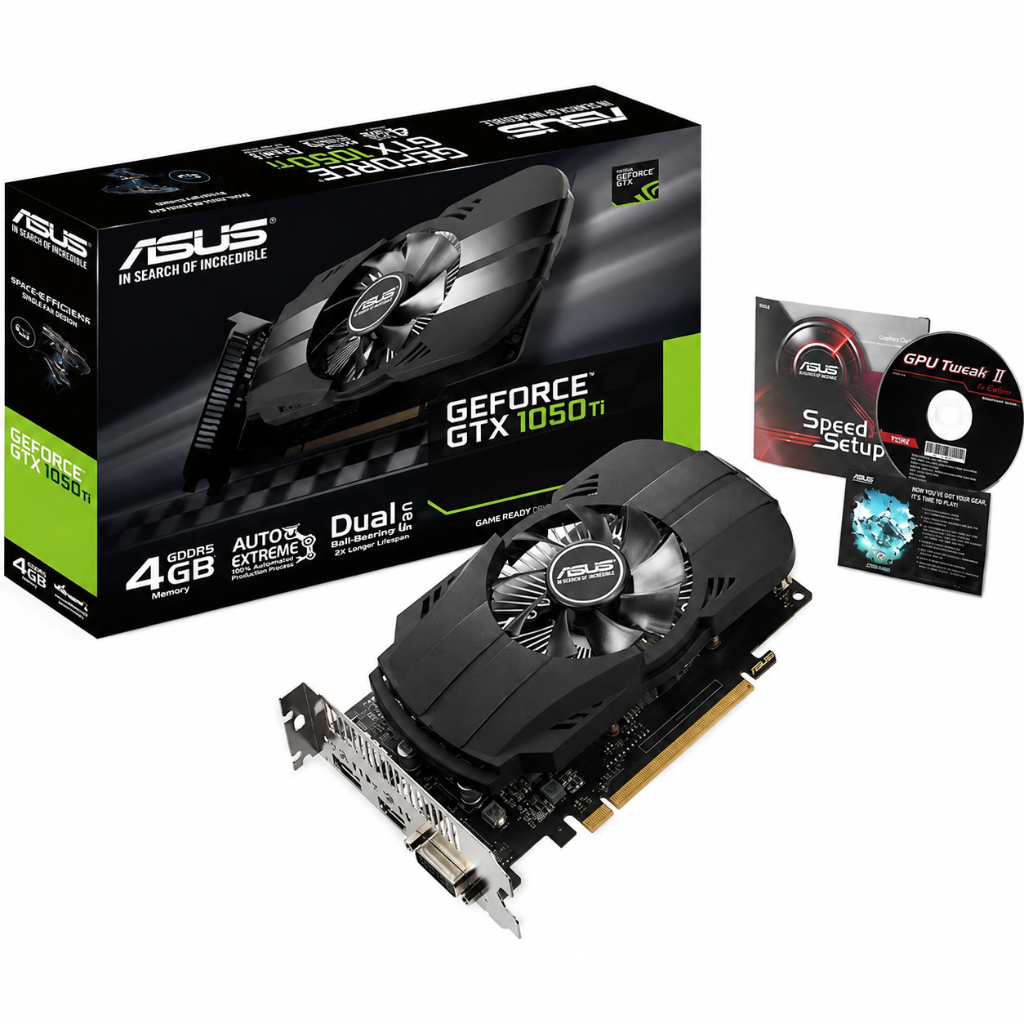 کارت گرافیک ایسوس مدل PH-GTX1050TI-4G