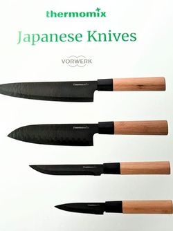 مجموعه چاقوهای ژاپنی Thermomix با تیغه‌های تیز و مقاوم