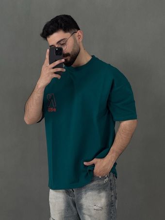 تیشرت دو نخ R سبز