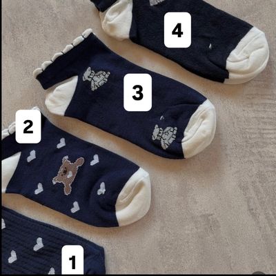 جوراب تدی سرمه ای