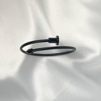 دستبند استیل مشکی پسرونه