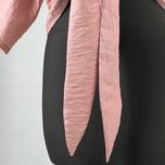 شومیز زنانه مدل گره ای کد AK1015 رنگ کالباسی