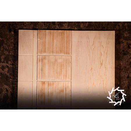 درب MDF با چوب روسی سندبلاست