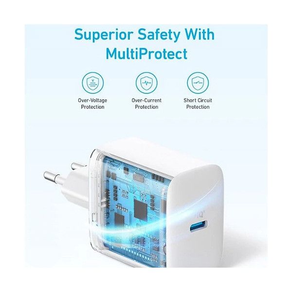 شارژر دیواری 20 وات انکر مدل Select Charger A2347