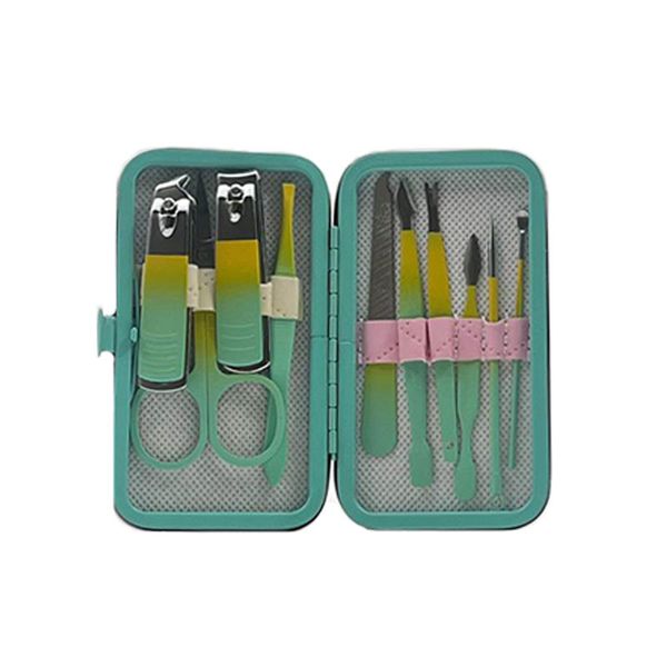 ست مانیکور و پدیکور مدل دستی کیف دار مجموعه 10 عددی