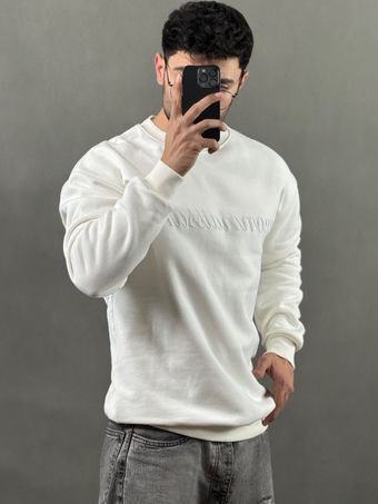 دورس چاپ پفکی سه نخ سفید شیری