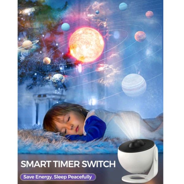 چراغ خواب مدل Galaxy Projector طرح منظومه شمسی