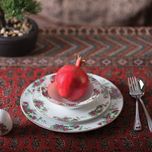 سرویس غذاخوری 102 پارچه چینی زرین ایران سری ایتالیا اف مدل Bidgol درجه عالی