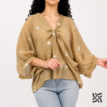 شومیز جلو پیچ یقه هفت