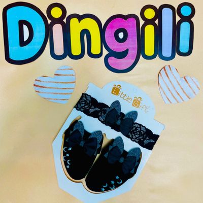 ست هدبند و جوراب طرح گوش خرگوشی