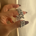 دستبندالنگویی کارتیر طرح طلا استیل رنگ نقره ای