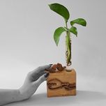 گلدان دکوری مدل چوبی طرح عشق