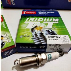 شمع ایریدیم TT پایه بلند برند دنسو Denso IKH20TT 4704(بسته4عددی) تیپ 5 و برلیانس