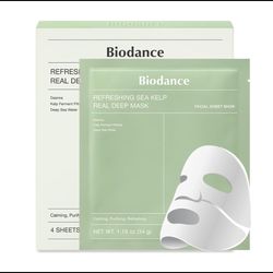 ماسک ورقه‌ای جلبک دریایی بایودنس (تسکین دهنده و کنترل چربی پوست) BIODANCE Refreshing Sea kelp Real Deep Mask