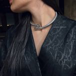 چوکر تک لاین چپ و راستی نقره ای