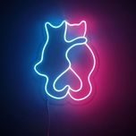  تابلو نئون فلکسی طرح گربه های عاشق