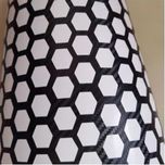 برچسب بدنه خودرو اسپرت غدیر طرح Hexagon carbon کد 01