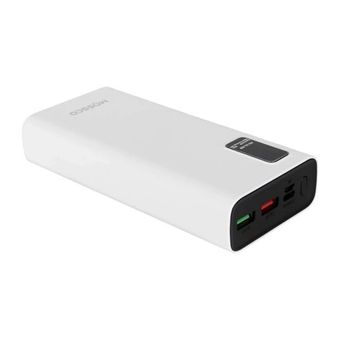 پاوربانک (PD و فست شارژ) Mossco 20000mAh مدل K200 22.5W - سفید