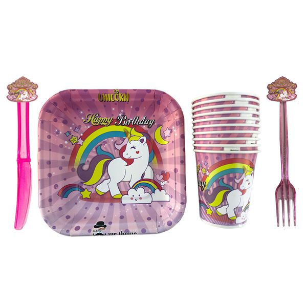 مجموعه 40 عددی تم تولد مستر تم طرح یونیکورن