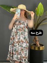 پیراهن نخی چیندار 1104
