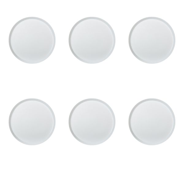 بشقاب زی مدل فرم اس سایز 12 سفید درجه عالی بسته شش عددی