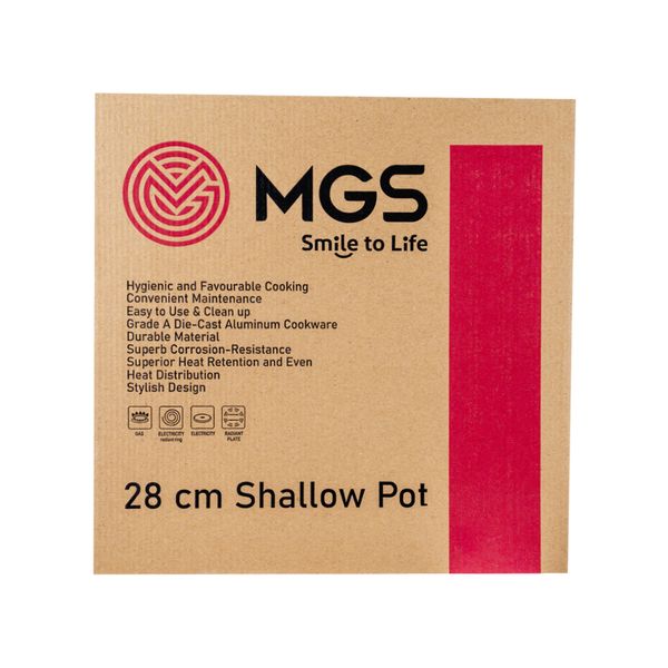 تابه ام جی اس طرح دو دسته کد 800207 سایز 28